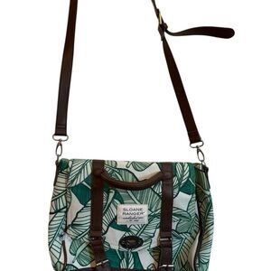 Sloane Ranger Green Leaf Crossbody Bag